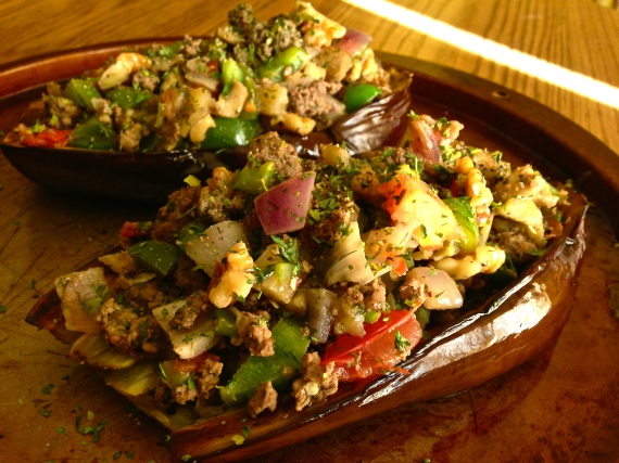 Greek-Inspired Stuffed Eggplant (Paleo) 