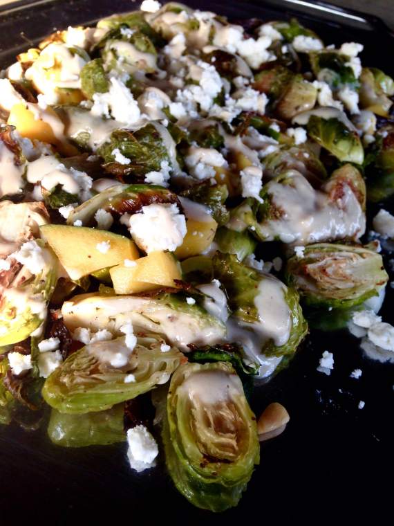 Brussel Sprout Salad with Tahini Dressing (Grain-Free)